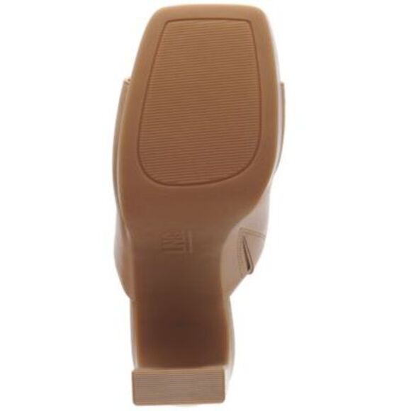 INC Womens Dark Almond Beige 1 Wedge Rali Block Heel Slip On Heeled Sandal 9.5 M - Picture 4 of 4